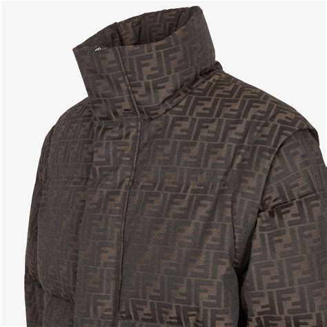 piumini fendi uomo|Piumino in nylon Jacquard FF marrone .